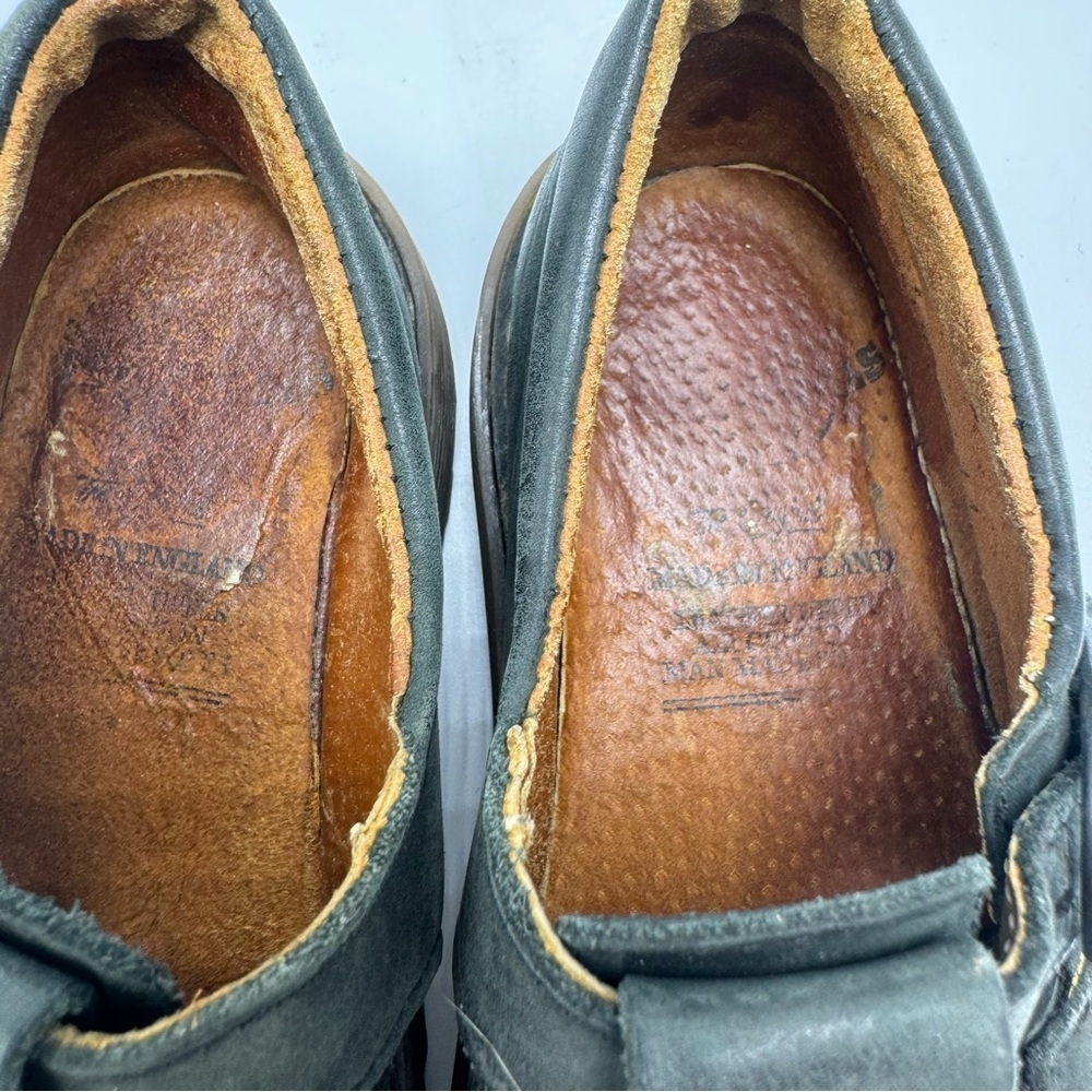 Doc Martens Mary Jane Fisherman Vintage Black Leather Size 11 Made In England - Picture 7 of 13